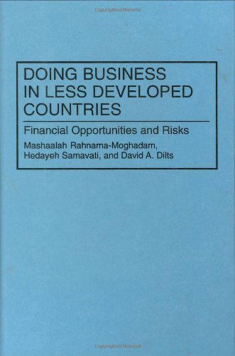 Cover for David A. Dilts · Doing Business in Less Developed Countries: Financial Opportunities and Risks (Hardcover Book) [Annotated edition] (1995)