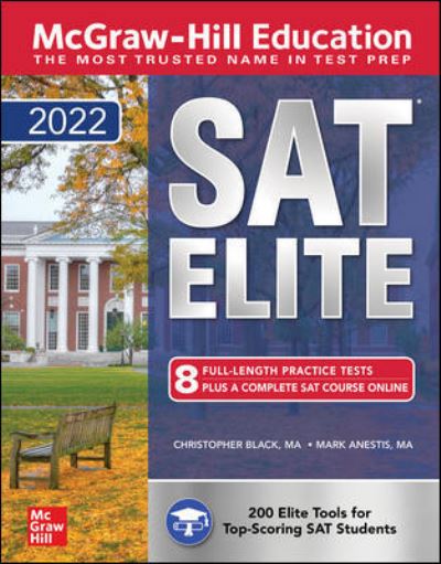 Cover for Christopher Black · McGraw-Hill Education SAT Elite 2022 (Paperback Book) (2021)