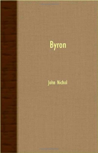 Cover for John Nichol · Byron (Pocketbok) (2007)