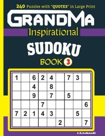 Cover for J S Lubandi · Grandma Inspirational Sudoku Book (Paperback Book) (2017)