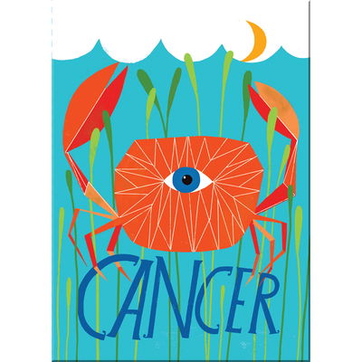 Lisa Congdon · Lisa Congdon for Em & Friends Cancer Zodiac Magnet (MERCH) (2020)