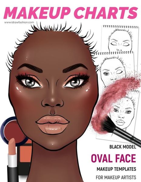 Cover for I Draw Fashion · Makeup Charts - Face Charts for Makeup Artists (Paperback Book) (2019)