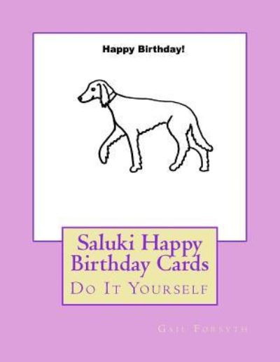 Cover for Gail Forsyth · Saluki Happy Birthday Cards (Paperback Book) (2018)