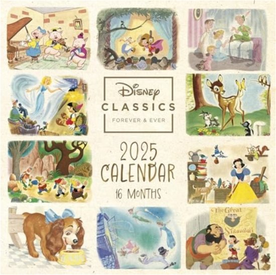 Disney Classics (Golden Books) 2025 Square Calendar (Kalender) (2025)