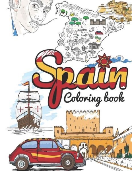 Aryla Publishing · Spain Coloring Book (Paperback Book) (2019)