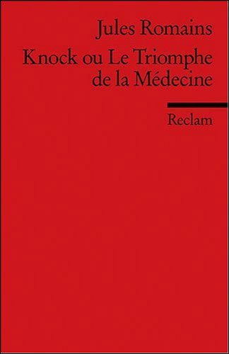 Cover for Jules Romains · Reclam UB 09154 Romains.Knock ou.Triomp (Book)