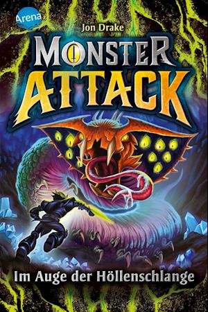 Cover for Jon Drake · Monster Attack (3). Im Auge der Höllenschlange (Hardcover bog) (2021)