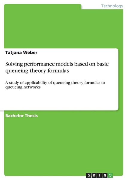 Cover for Weber · Solving performance models based (Book) (2017)