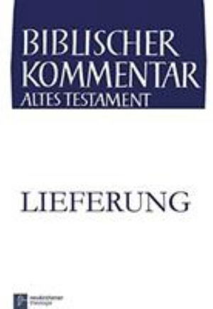Cover for Klaus Koch · Biblischer Kommentar Altes Testament - Ausgabe in Lieferungen: 4. Lieferung (Paperback Bog) (2001)