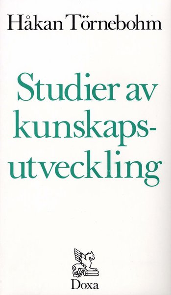 Cover for Håkan Törnebohm · Studier av kunskapsutveckling (Book) (1983)