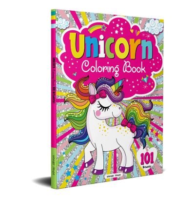 Cover for Wonder House Books · 101 Unicorn Colouring Book (Book) (2020)