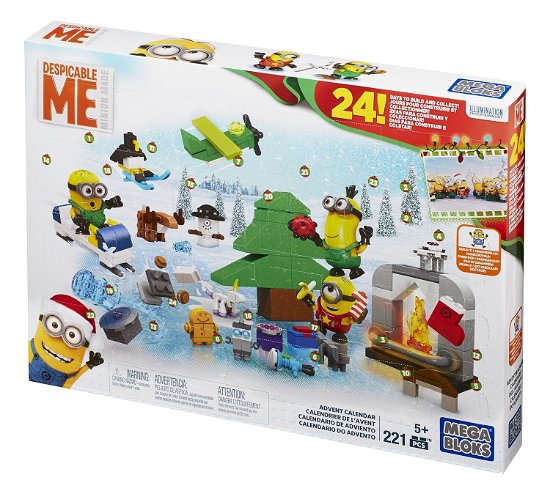 Minions: Despicable Me Advent Calendar - Calendario Avvento - Mega Bloks - Produtos - MEGA BLOKS - 0065541386549 - 