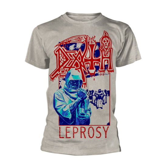 Cover for Death · Leprosy Blue &amp; Red (T-shirt) [size S] [Off-white edition] (2019)