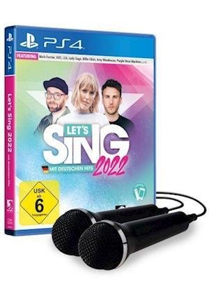 Cover for PS4 Software · Lets Sing 2022  PS-4 + 2 Mics mit deutschen Hits (PS4) (2021)