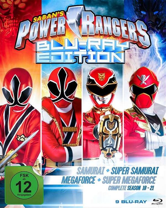 Cover for Power Rangers · Season 18-21 (Blu-ray Edition) (9 Blu-rays) (Blu-ray) [Blu-ray edition] (2016)