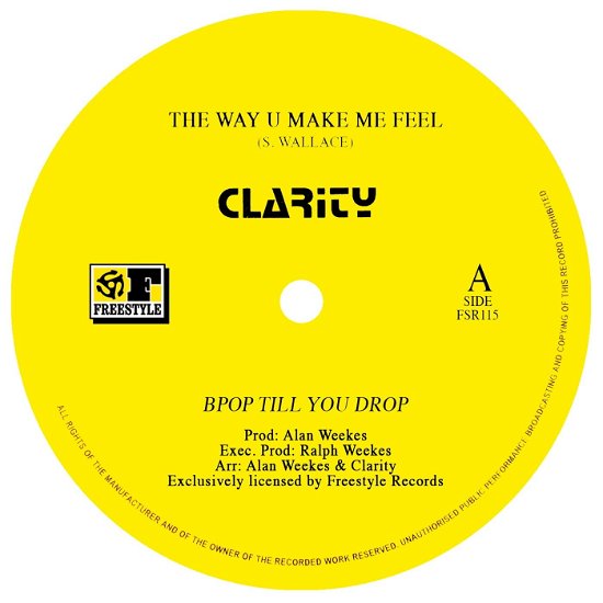 Cover for Clarity · The Way U Make Me Feel (LP) (2023)