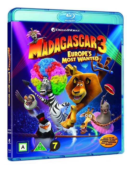 Cover for Madagascar 3 · Madagascar 3: Europe's Most Wanted (Blu-ray) (2018)