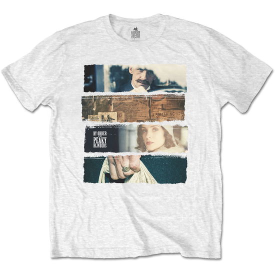 Cover for Peaky Blinders · Peaky Blinders Unisex T-Shirt: Slices (T-shirt) [size S] [White - Unisex edition] (2020)