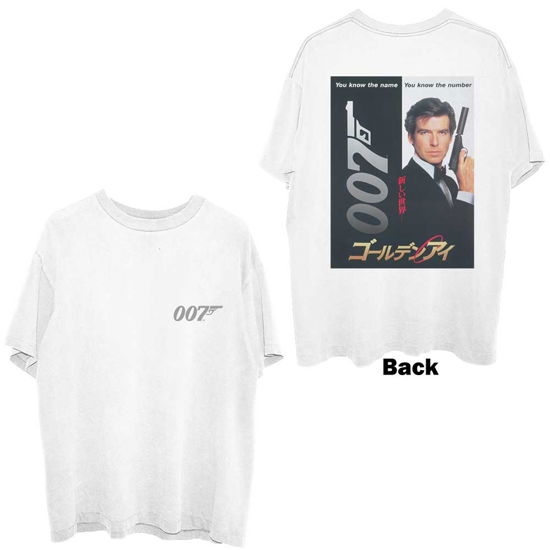 James Bond 007 Unisex T-Shirt: Goldeneye Japanese Poster (Back Print) - James Bond 007 - Koopwaar -  - 5056561004549 - 