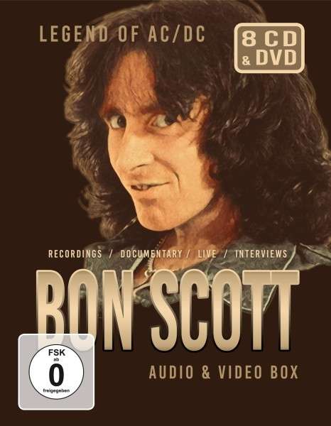 Bon Scott Audio & Video Box (8 Discs -7cd+dvd) - AC/DC - Musiikki - LASER MEDIA - 6583817163549 - perjantai 23. heinäkuuta 2021