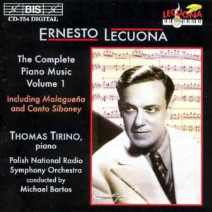 Cover for Lecuona / Tirino / Bartos / Polish Nat'l Radio So · Complete Piano Music 1 (CD) (1995)