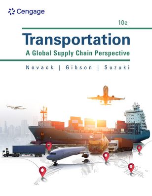 Cover for Gibson, Brian (Auburn University) · Transportation: A Global Supply Chain Perspective (Paperback Book) (2023)