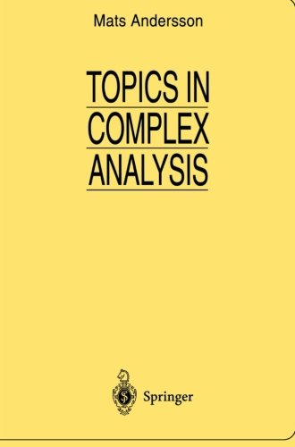 Cover for Mats Andersson · Topics in Complex Analysis - Universitext (Paperback Book) (1996)