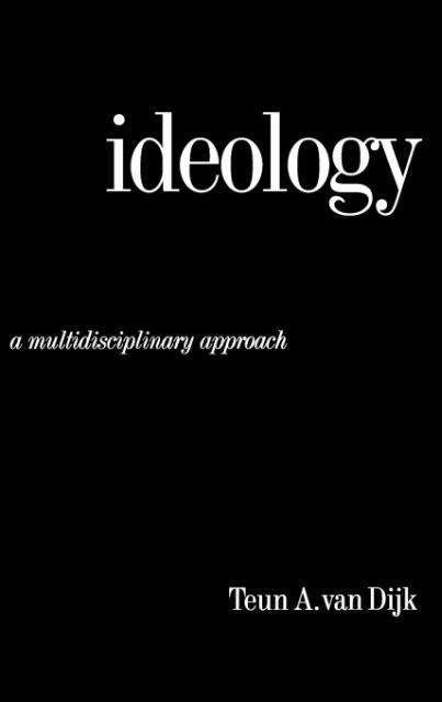 Cover for Teun A. Van Dijk · Ideology: A Multidisciplinary Approach (Gebundenes Buch) (1998)
