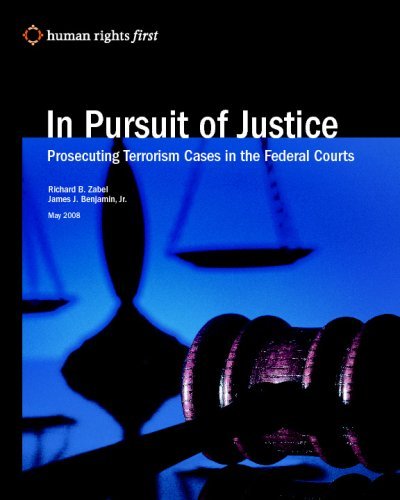 Cover for James J. Benjamin Jr. · In Pursuit of Justice: Prosecuting Terrorism Cases in the Federal Courts (Paperback Book) (2008)