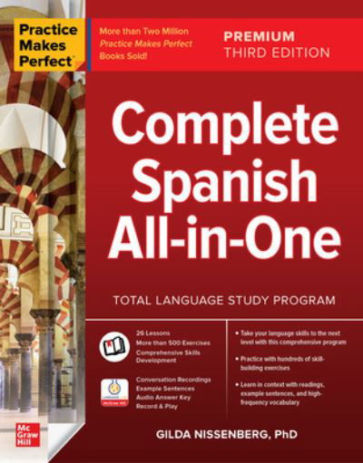 Cover for Gilda Nissenberg · Practice Makes Perfect: Complete Spanish All-in-One, Premium Third Edition (Pocketbok) (2022)