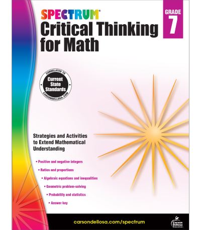 Spectrum Critical Thinking for Math Gr 7 - Spectrum - Bøger - Carson Dellosa - 9781483835549 - 13. april 2017