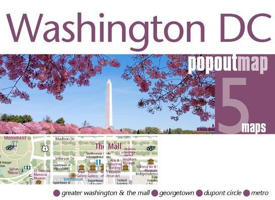 Popout Maps: Washington DC - Popout Map - Kirjat - PopOut Maps - 9781910218549 - sunnuntai 1. huhtikuuta 2018