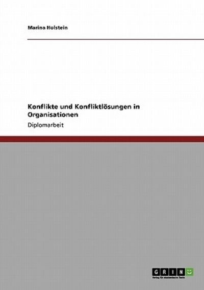 Cover for Holstein · Konflikte und Konfliktlösungen (Book) [German edition] (2013)