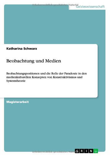 Cover for Berger · Beobachtung und Medien (Book) [German edition] (2014)