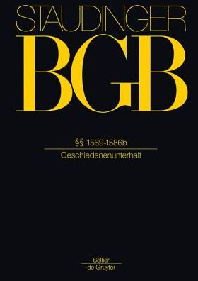 Cover for Staudinger · BGB.§§ 1569-1586b (Book) (2014)