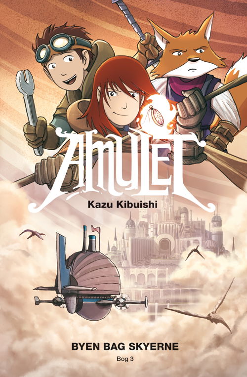 Cover for Kazu Kibuishi · Amulet: Amulet 3: Byen bag skyerne (Bound Book) [1º edição] (2020)