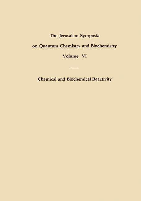 Cover for E Bergmann · Chemical and Biochemical Reactivity - Jerusalem Symposia (Hardcover Book) (1975)