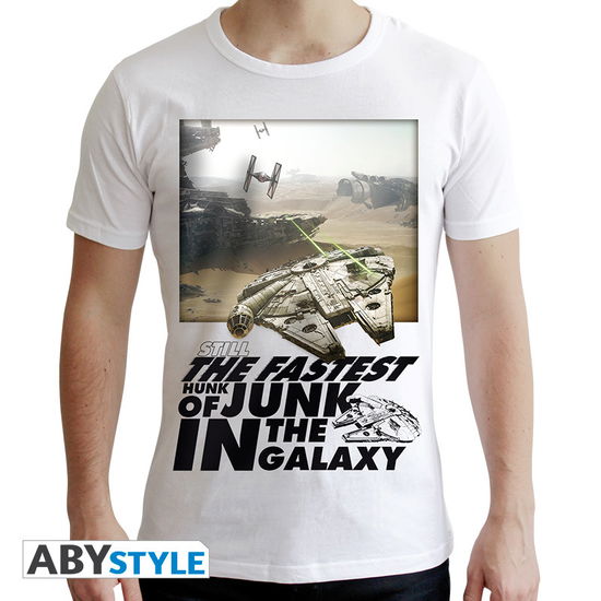 Star Wars - Tshirt Falcon Graphic Man Ss White - N - Abystyle - Other -  - 3700789239550 - 