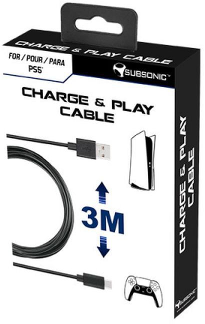 Cover for Subsonic · Subsonic PS5 Charge &amp; Play Cable (PS5)