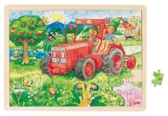 Goki 57655 Frame puzzle 96 pc (s) - Goki - Merchandise - Goki - 4013594576550 - 2023