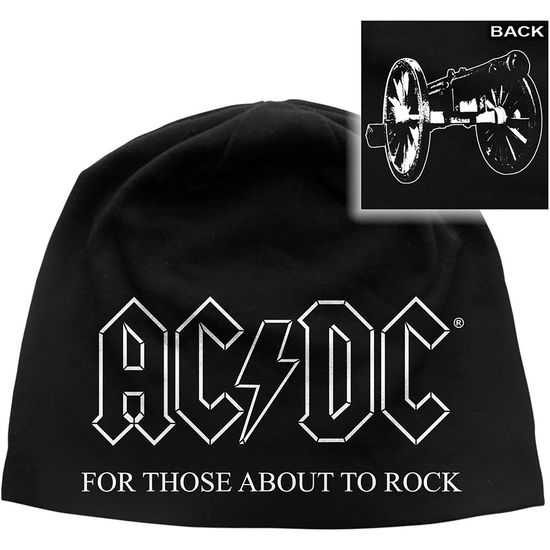 Cover for AC/DC · AC/DC Unisex Beanie Hat: For Those About To Rock (Klær) [Black - Unisex edition]