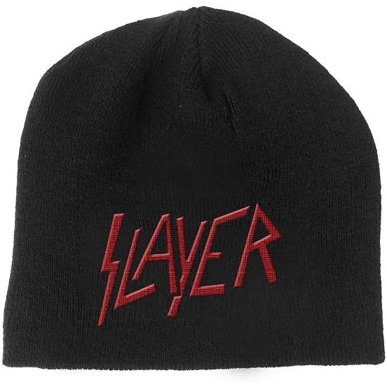 Cover for Slayer · Slayer Unisex Beanie Hat: Logo (Klær) [Black - Unisex edition]