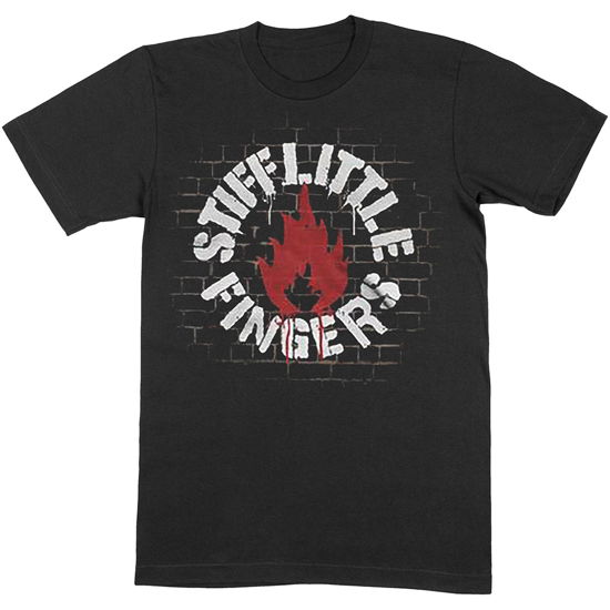 Stiff Little Fingers Unisex T-Shirt: Wall - Stiff Little Fingers - Merchandise -  - 5056368650550 - 