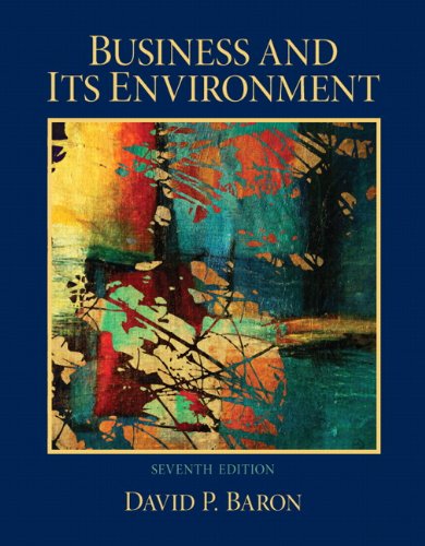 Cover for David Baron · Business and Its Environment (Hardcover Book) (2012)