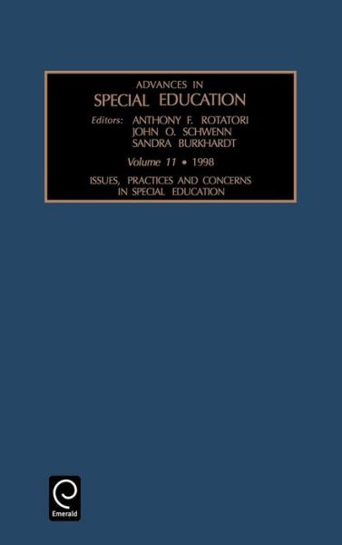 Cover for John O. Schwenn · Issues, Practices, and Concerns in Special Education - Advances in Special Education (Hardcover Book) (1998)