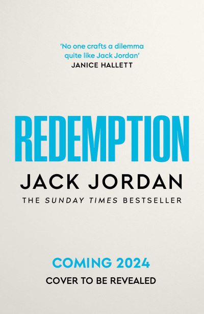 Cover for Jack Jordan · Redemption: The unmissable new thriller from the Sunday Times bestselling author of DO NO HARM (Hardcover Book) (2024)