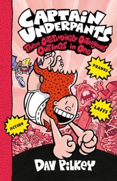 Cover for Dav Pilkey · Captain Underpants: Three Outstandingly Outrageous Outings in One (Books 7-9) - Captain Underpants (Pocketbok) (2018)