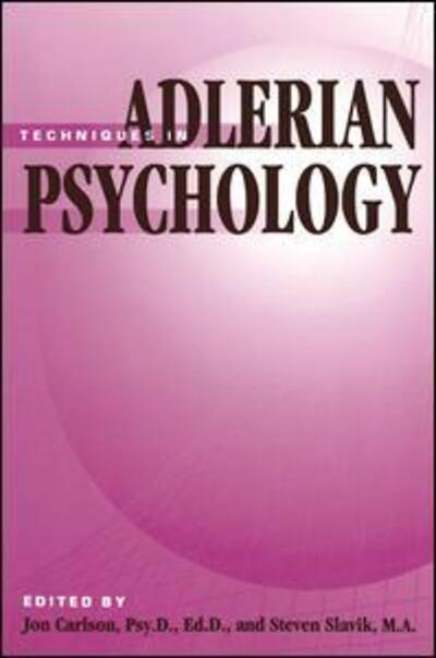 Cover for Carlson, Jon, Psy.D., Ed.D. · Techniques In Adlerian Psychology (Paperback Book) (1997)