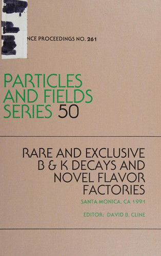 Cover for Cline · B / K Decays and Novel Flavor Factories (Hardcover Book) (1998)