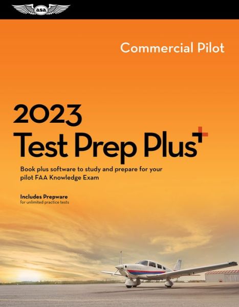 Cover for Asa Test Prep Board · 2023 Commercial Pilot Test Prep Plus (Hardcover Book) (2022)